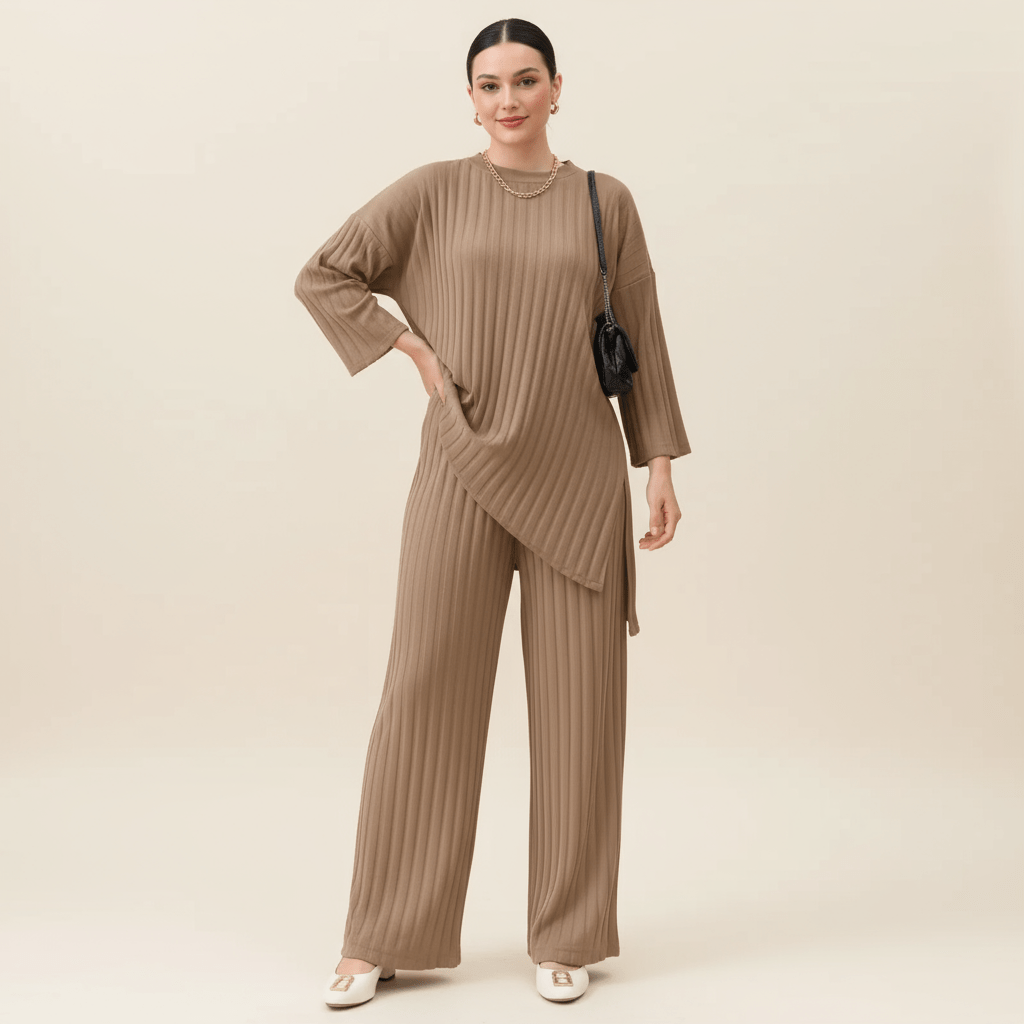 Gabriela | Elegancki komplet z topem i spodniami