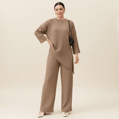 Gabriela | Elegancki komplet z topem i spodniami