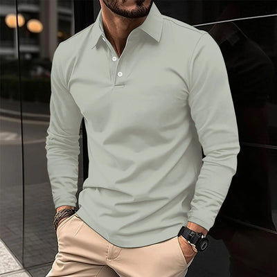 Mateusz – Casualna koszulka polo z długim rękawem