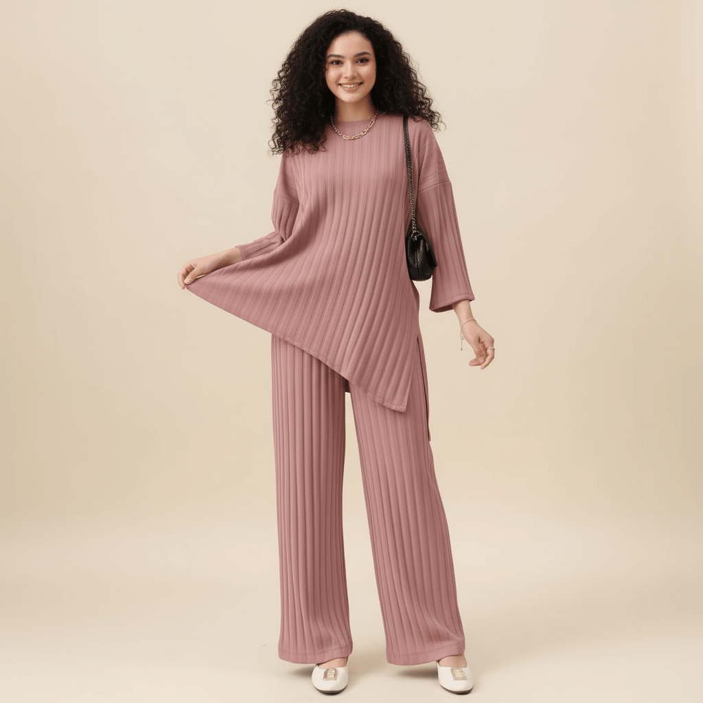 Gabriela | Elegancki komplet z topem i spodniami