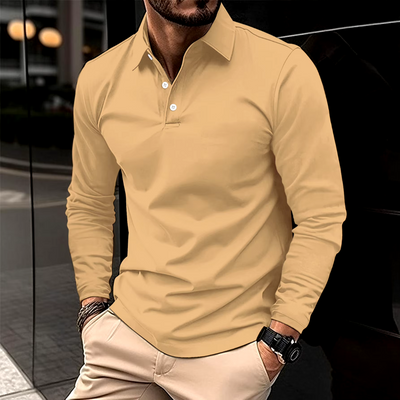 Mateusz – Casualna koszulka polo z długim rękawem